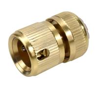 Dunnet Tools 1/2 Inch Garden Hose Quick Connector Brass Quick Hose End Connector Nozzle Connect Kit for Kitchen Garden Outdoor 1/2" End Tap Spray Gun Attachment Hosepipe Connectors