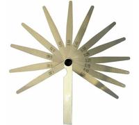 Dunnet Tools 13 Blade Feeler Gauge Set - Metric & Imperial (0.05-1.0mm / 0.0015-0.035 Inch) | Precision Gap Measuring Tool for Spark Plug, Valve, Brake Pad, Fire Door, and Guitar Setup