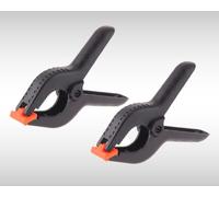 2 Pack Spring Clamps 6 Inch Heavy Duty Nylon Spring Clips Plastic Grip Spring Clips Clamps for Woodwork Tension Wood Clamps for DIY Projects Professional Clamp Springs (1)