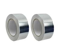 Dunnet Tools 2 Pack Waterproof Sealing Tape 50mm x 5m - Self Adhesive Butyl Sealant Tape for Roof Leaks, Gutters, Plumbing Pipes, Caravans & Boats - Heavy Duty Outdoor Waterproofing & Leak Repair
