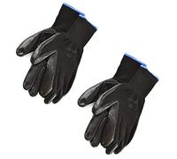 Dunnet Tools 2 Pairs Large Work Gloves Men Women Scratch Resistant XL Nitrile Gloves PPE Hand Protection Antislip Glove Ideal For Mechanics Scaffolders Construction Workers Gardening