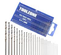 Dunnet Tools 20-Piece HSS Mini Micro Drill Bit Set for Precision Crafting| 0.3mm to 1.6mm High-Speed Steel Twist Drill Bits for, Model DIY, Rotary ToolS, Wood, Metal & Engraving Projects with Pin Vise
