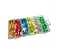 Dunnet Tools 240pc Car MINI & STANDARD Blade Fuses Assorted Set | 5A, 10A, 15A, 20A, 25A, 30A | Universal Auto Fuses for Cars, Vans, Bikes | Transparent Fuse Kit with Storage Case