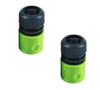 Dunnet Tools 2pc 1/2" Female Hose Connector With Water Stop Garden Hose Parts & Connectors Heavy Duty ABS Plastic Watering Head Quick Connector Accessories
