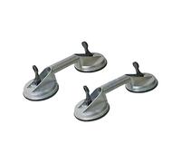 Dunnet Tools 2X Heavy Duty Suction Cup Lifter | 80kg Glass Tile Mirror Puller with Dual Sucker Plates for Lifting, Window, Porcelain Slabs, & Table Top | Strong Grip for Glass, Marble, and Tile Tools