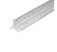 Dunnet Tools 30cm Professional Metal Folding Ruler | Shatterproof Aluminum Triangular Scale Rule for Precision Engineering, Technical Drawing, Carpentry, Woodworking, School & DIY Projects