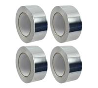 Dunnet Tools 4 Pack Waterproof Sealing Tape 50mm x 5m - Self Adhesive Butyl Sealant Tape for Roofs, Gutters, Plumbing Pipes, Caravans and Boats - Heavy Duty Outdoor Tape Waterproof for Leak Repair