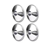 Dunnet Tools 4pc Chrome Pipe Covers 15mm - Easy to Install Snap On Pipe Collars 15mm - Long Lasting PVC Radiator Pipe Covers Chrome for Floor - Stylish Floor Rings for Laminate Carpet Vinyl