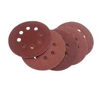 Dunnet Tools 50Pcs Sanding Discs, 150mm (5 Inch) | Hook & Loop, 40-320 Grit Mix for Random Orbital Sander, Polisher & Drill | 8-Hole Dust Extraction, Wet & Dry Sandpaper