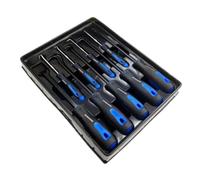 Dunnet Tools 9-Piece Professional Pick & Hook Set with Gasket Scraper & Hose Removal Pry Pullers | Essential Automotive, Mechanic & DIY Garage Tool Kit for Precision Work | Durable Steel Construction