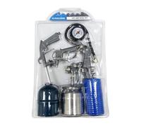 Dunnet Tools Air Compressor Accessories Tool Kit | 5 Piece Garage Set with Air Hose, Blow Gun, Tire Inflator, and Fittings | for Compressed Air Tools, Tyre Pump, and Pneumatic Equipment