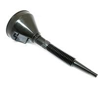 Dunnet Tools Black Flexible Funnel For Car Motorcycle Durable Polypropylene Plastic Funnels For Oil Fuel Coolant Flexi Funnel With Filter Large Capacity Wide Mouth Funnel