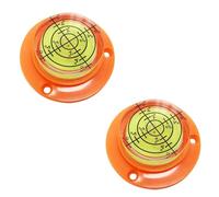 Dunnet Tools Bullseye Spirit Level | 50mm High Precision Mini Spirit Level, Small Circular Bubble Level for Caravan, Boat, Campervan, Turntable, and DIY |Magnetic, Universal Leveler Tool | (Pck of 2)