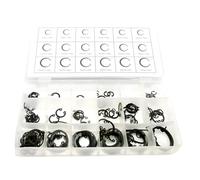 Dunnet Tools Circlip Set with 180pc Internal & External Snap Ring Assortment Kit | Retaining Circlips Assorted more than 15 Sizes for Mechanics Tools and Axles, Shafts, and Other Moving Parts