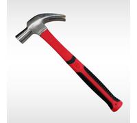 Dunnet Tools Claw Hammer 20oz Heavy Duty - Fibreglass Handle with Rubberised Grip for Comfort and Durability, Polished Steel Head, DIY Hand Tools for Carpentry & Home Improvement