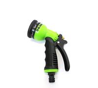 Dunnet Tools Garden Hose Spray Gun with 8 Spray Patterns & Locking Trigger - Adjustable Plastic Hose Nozzle with Comfort Rubber Grip for Watering Plants, Lawn Care, Car Washing & Patio Cleaning