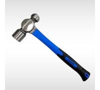 Dunnet Tools Hammer 32oz Ball Pein Hammer with Fibreglass Handle - Heavy Duty Engineers Tool with Reduced Vibration and Secure Head Fixing for Ball Pein Metalwork, Riveting, Crafts & Workshop Use