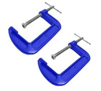 Dunnet Tools Heavy Duty 2Pc G-Clamp Professional Woodworking Clamps for Woodwork, DIY, Carpentry | Durable G Clamps, Quick Grip, Right Angle Clamp for Joinery & Metal Projects (6" G-Clamp)