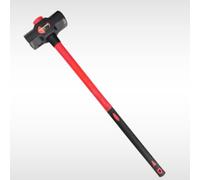 Dunnet Tools Heavy-Duty Carbon Steel Lump Hammer with Wooden Handle for Stoning and Sledging (14lb Long-Handled)