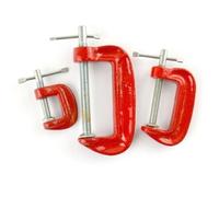 Dunnet Tools Heavy Duty G-Clamp DIY Tool Durable Equipment Building Supplies Clamps for Woodwork G Clamps C Clamp Joiner Woodworking Clamps Professional (1, Mini C-Clamp Set)