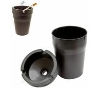 Dunnet Tools Heavy Duty Plastic Cigarette Butt Bucket with Lid - Portable Ashtray Self Extinguishing Bin Cigarette Holder Smoke Buddy Handy Ash Bucket for Car, Home, Office, Bar