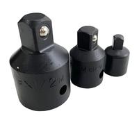 Dunnet Tools Impact Socket Adapter Set - 3/4" to 1/2" 3/8" 1/4" Drive Reducer Step-Down Converter Kit | Heavy Duty Chrome Vanadium Steel | Compatible with Impact Wrench, Ratchet, and Drill Extensions