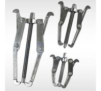 Dunnet Tools Professional 4" Bearing Puller Kit | 3pc Two Jaw Gear Puller with Ultra Thin Claws for Extractor Removal of Flywheels, Pulleys, Bearings & Harmonic Balancers | Car Engine Repair Tool