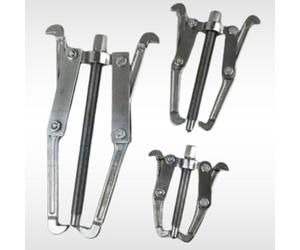 Dunnet Tools Professional 4" Bearing Puller Kit | 3pc Two Jaw Gear Puller with Ultra Thin Claws for Extractor Removal of Flywheels, Pulleys, Bearings & Harmonic Balancers | Car Engine Repair Tool