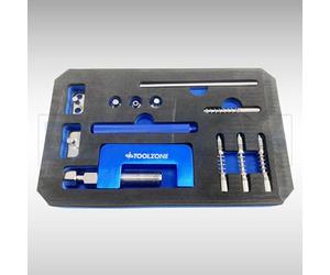 Dunnet Tools Universal Motorcycle Chain Breaker Rivet Tool Kit | 13Pcs Bike Chain Cutter & Riveter Set for Motorbike, ATV, Bicycle with Carrying Case | Professional Chain Splitter & Riveting Tool