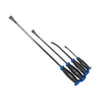 Dunnet Tools Wrecking Bar Forged Carbon Steel Swan Neck Crowbar Heavy Duty Rust Resistant Pry Tool Nail Pullers 600mm Crow Bar for Floorboards Pallet (4pc Pry Bar)