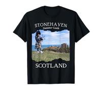 Dunnotar Castle Stonehaven Scotland Traditional Scottish Man T-Shirt