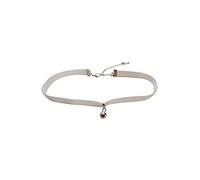 dunns-jewels Classic 10mm Gothic Velvet Choker in White with a 8mm Jingle Bell