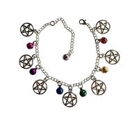 dunns-jewels Pagan Jingle Jangle Pentagram Anklet