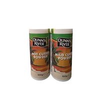 Dunn's River Curry Powder Set, Hot and Mild Varieties, 100g Each