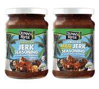 Dunn's River JAMAICAN Jerk Seasoning COMBO PACK (HOT & MILD) 300g | EACH ONE | Traditional Marinade | Perfect for BBQ.