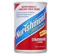 Dunns River Nurishment Strawberry Energy Drink - 12 x 400 gm by Nurishment