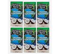 Dunn's River Pure Creamed Coconut 200g (Pack of 6)