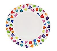 Dunoon - 22cm Cake Plate - Fine Bone China, Made in England (Warm Hearts)