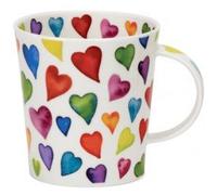 Dunoon Bone China Lomond Mug - Warm Hearts Colourful Design