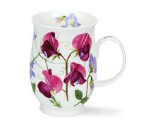 Dunoon Bone China Sweet Peas Mug, 310.0 milliliters, Pink - Made in England