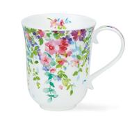 Dunoon Braemar 0.33 Litre Fine Bone China Mug Trailing Flowers (Pink)