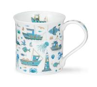 Dunoon Bute Gold Coast Boat 0.3 Litre Fine Bone China Mug with 22 Carat Gold Detailing