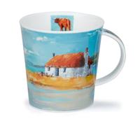 Dunoon Caingorm Coastal Retreat Thatched Roof Cottage Fine Bone China Mug