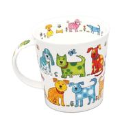 Dunoon Caingorm Fine Bone China Colourful Crew Cats or Dogs (0.48L, Dogs)