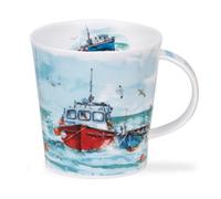 Dunoon Caingorm Fishing Boat Red Fine Bone China Mug