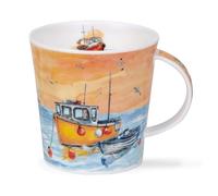 Dunoon Caingorm Fishing Boat Yellow Fine Bone China Mug