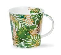 Dunoon Cairngorm 0.48L Mug Bali Tropical Leaves with 22 Carrat Gold Detailing