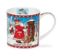 Dunoon Christmas 2025 Mug Santa and Letter Box Fine Bone China 0.35 Litre Christmas Orkney Mug