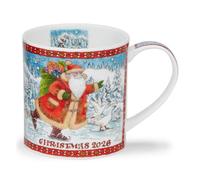 Dunoon Christmas 2026 Annual Mug Santa Delivering Presents Fine Bone China 0.35 Litre Limited Edition Mug