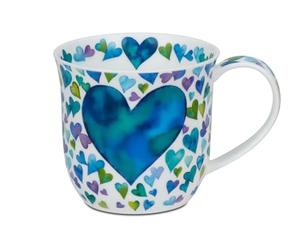 Dunoon Cumbrae Big Love Blue 0.45 Litre Fine Bone China Mug